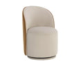 Sunpan CAVOLI SWIVEL DINING CHAIR - MEG TAUPE / MEG GOLD - Dining Chairs