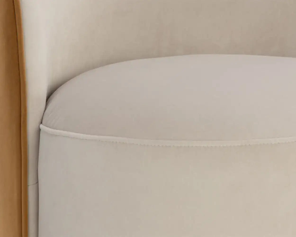 Sunpan CAVOLI SWIVEL DINING CHAIR - MEG TAUPE / MEG GOLD - Dining Chairs