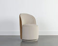 Sunpan CAVOLI SWIVEL DINING CHAIR - MEG TAUPE / MEG GOLD - Dining Chairs