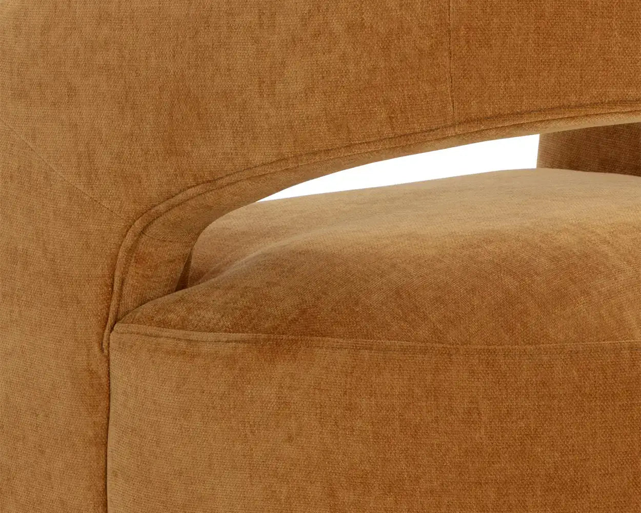 Sunpan LLORET WHEELED DINING ARMCHAIR - DANNY AMBER - Dining Chairs
