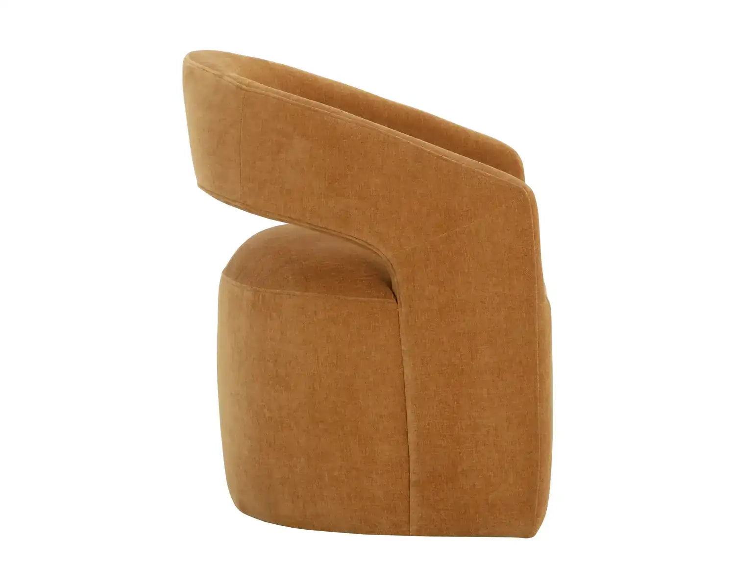 Sunpan LLORET WHEELED DINING ARMCHAIR - DANNY AMBER - Dining Chairs
