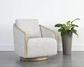 TASIA SWIVEL LOUNGE CHAIR - MERINO COTTON - Lounge