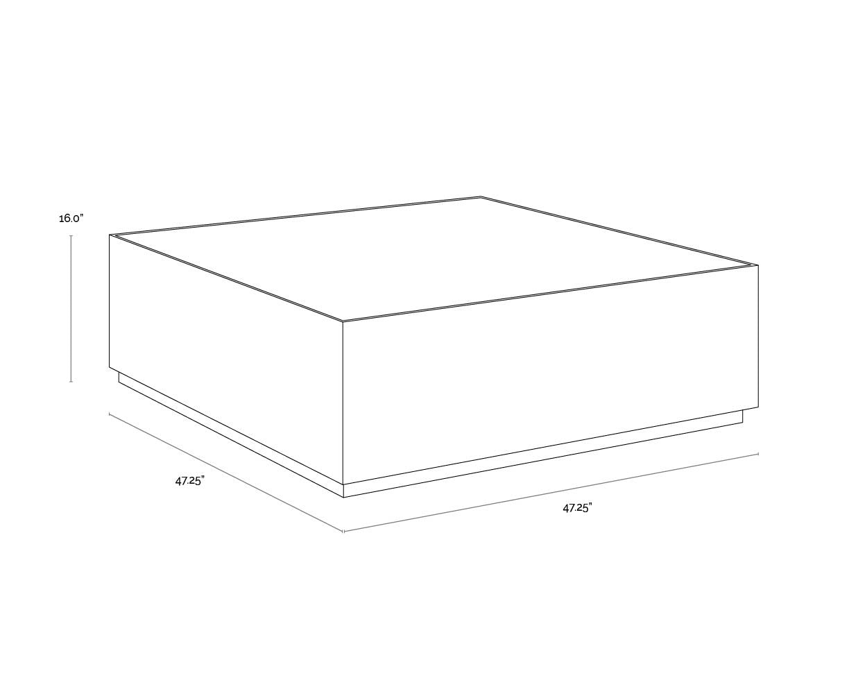 Sunpan SELAH COFFEE TABLE - Coffee