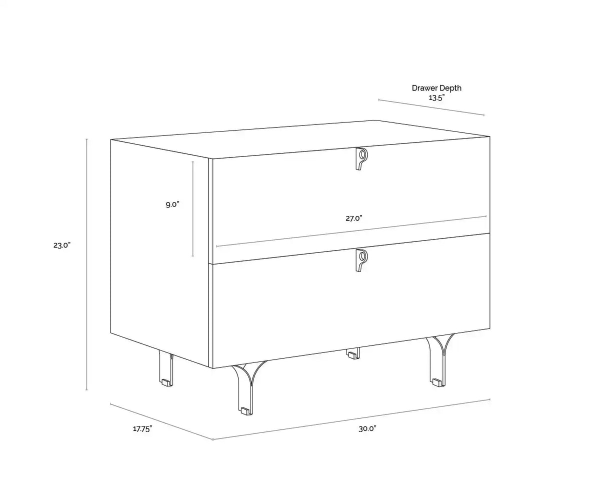 Sunpan CELINE NIGHTSTAND - Nightstands