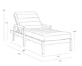 SUNPAN NOELLE LOUNGER - Outdoor Furniture