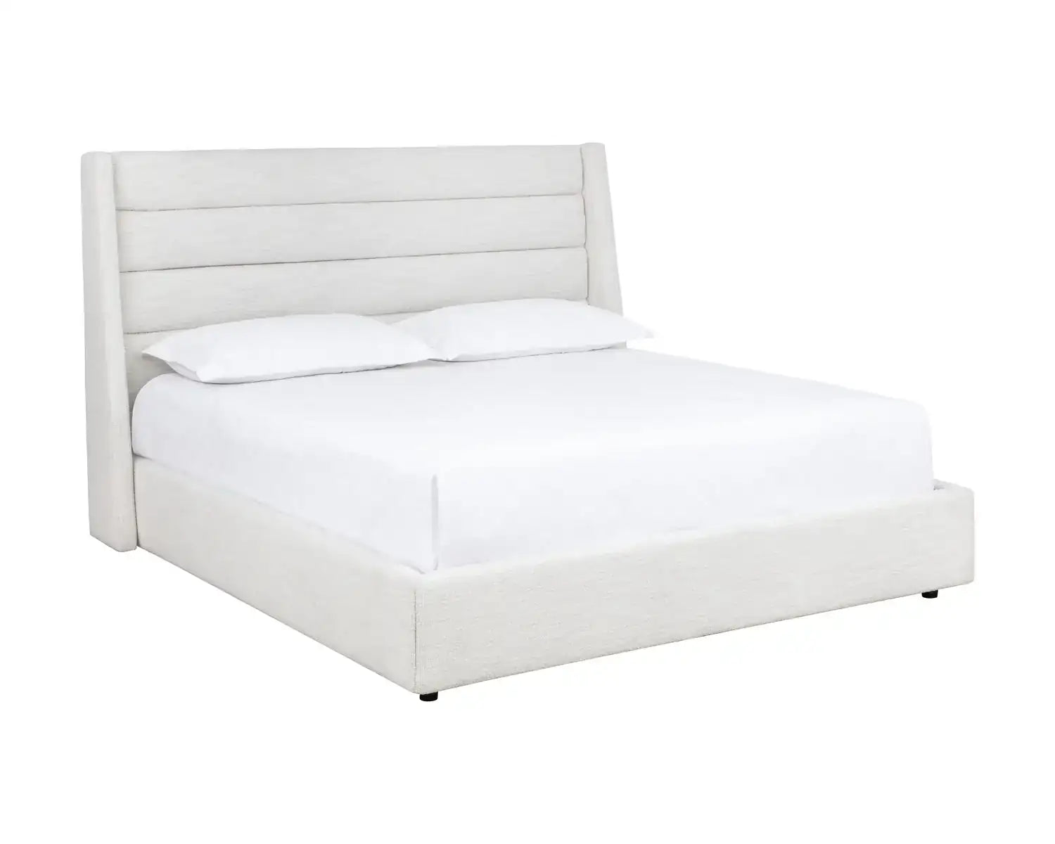 EMMIT BED - KING - MERINO PEARL - Beds