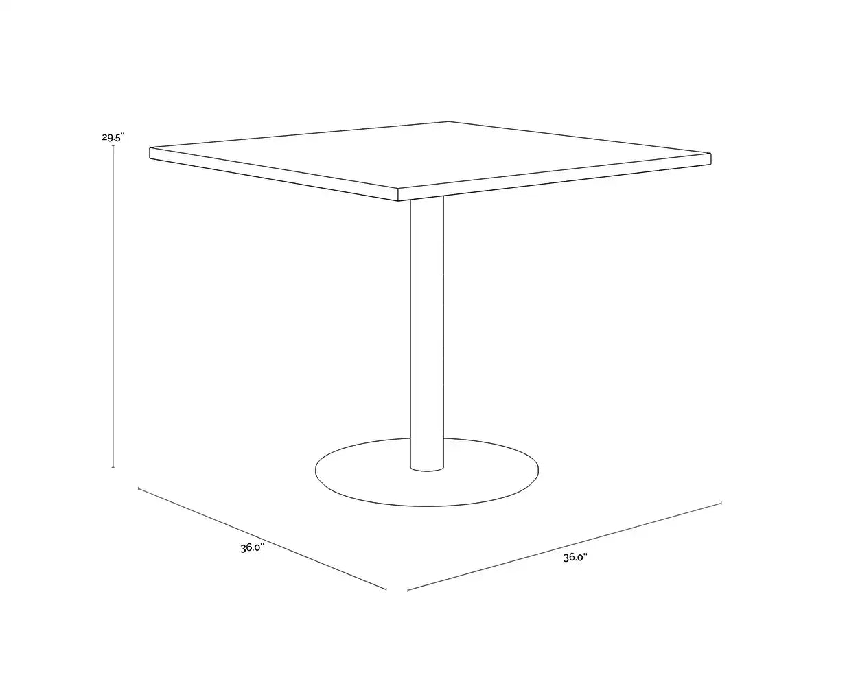 Sunpan CORINA BISTRO TABLE - Dining Tables