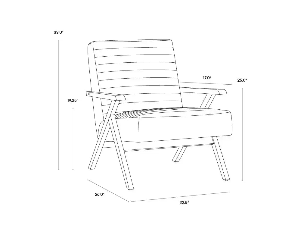 Sunpan PEYTON LOUNGE CHAIR - Lounge