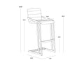 Sunpan WEBBER BARSTOOL - Bar Stools