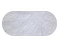 Sunpan PALOMA DINING TABLE - OVAL - WHITE MARBLE - 84