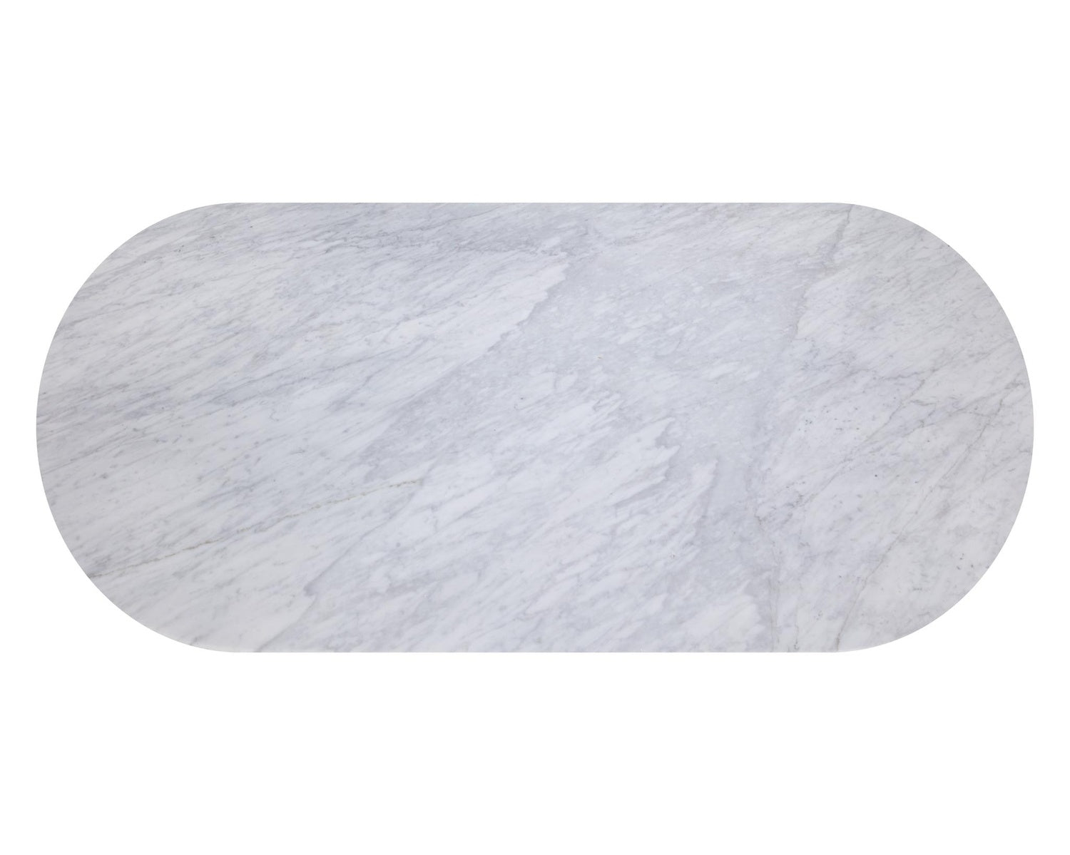 Sunpan PALOMA DINING TABLE - OVAL - WHITE MARBLE - 84" - Dining Tables