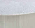 Sunpan PALOMA DINING TABLE - OVAL - WHITE MARBLE - 84