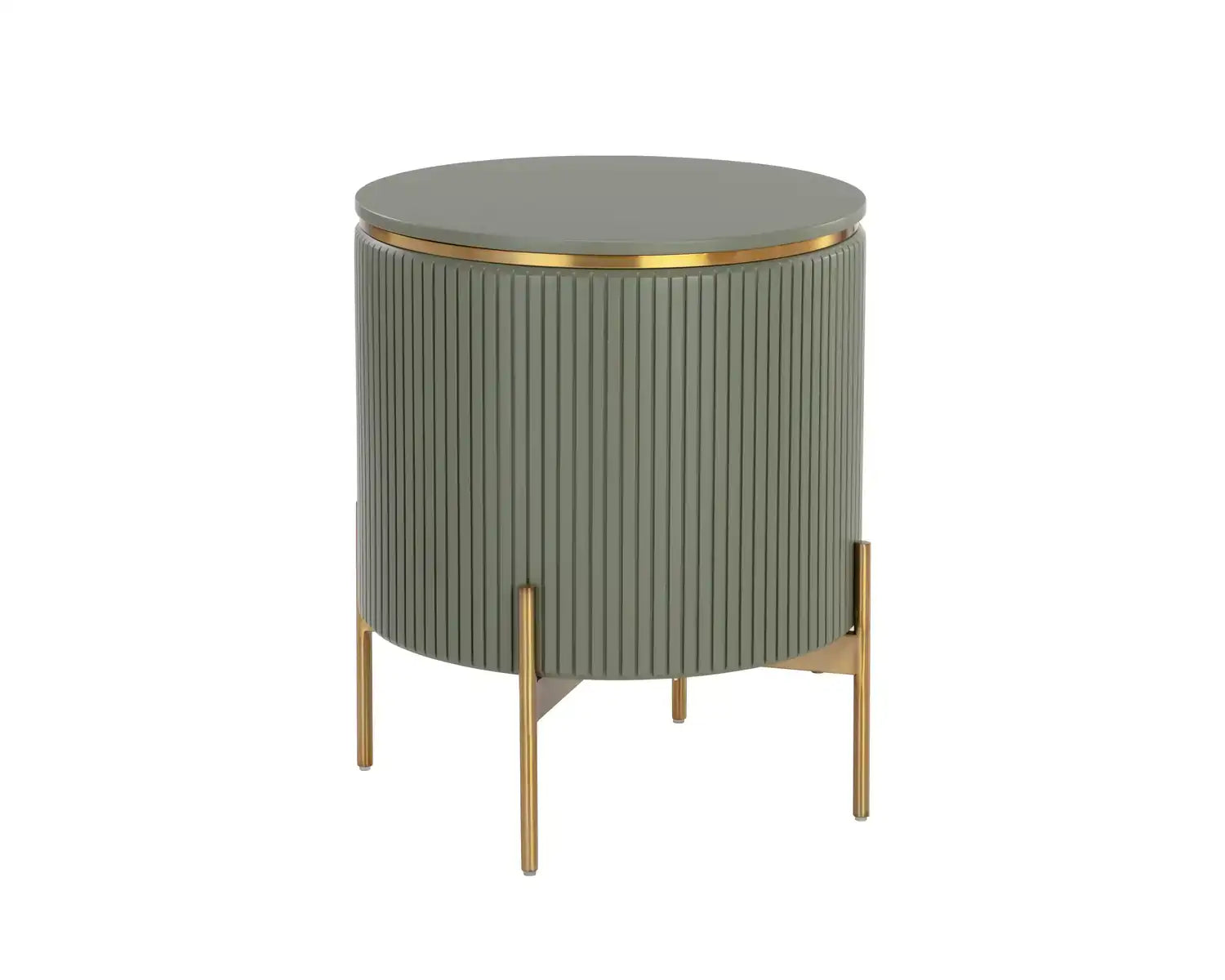 PALOMA END TABLE - SAGE GREEN - Side