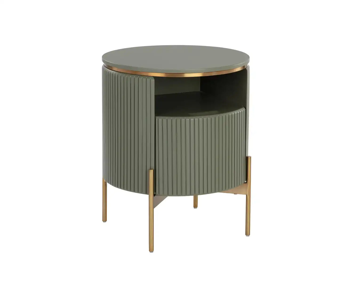 PALOMA END TABLE - SAGE GREEN - Side
