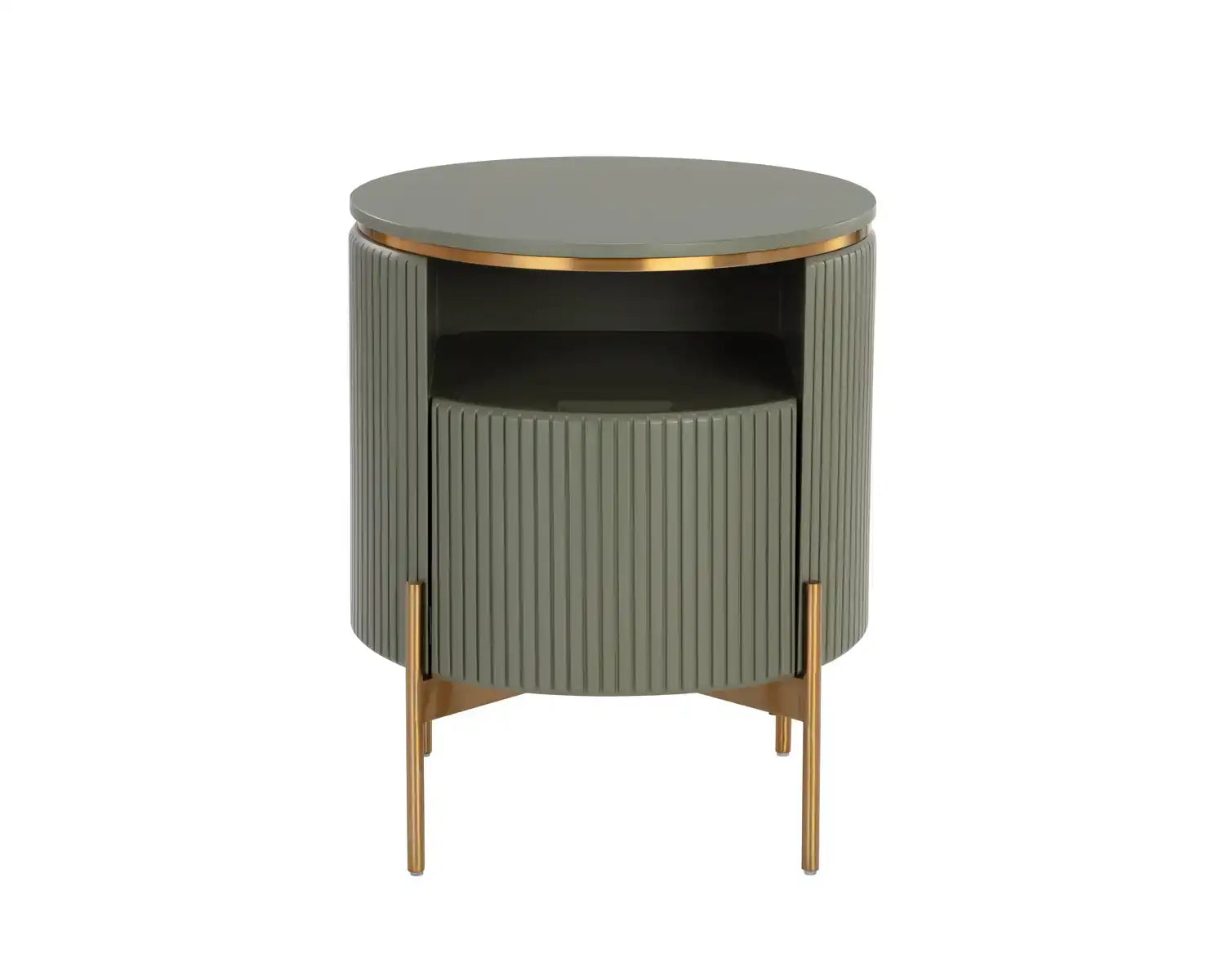 PALOMA END TABLE - SAGE GREEN - Side