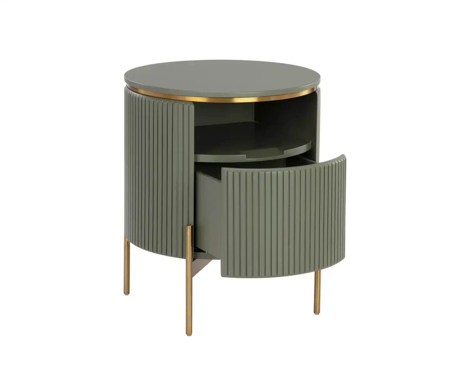 PALOMA END TABLE - SAGE GREEN - Side