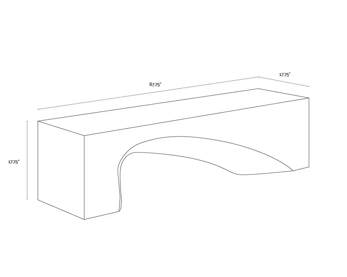 Sunpan SOMA BENCH - Outdoor Furniture