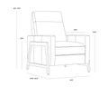 Sunpan BRANDON RECLINER - Lounge