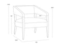 Sunpan CARLYLE LOUNGE CHAIR - Lounge
