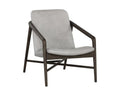 CINELLI LOUNGE CHAIR - DISTRESSED BROWN - SALOON LIGHT GREY LEATHER - Lounge