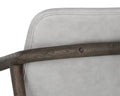 CINELLI LOUNGE CHAIR - DISTRESSED BROWN - SALOON LIGHT GREY LEATHER - Lounge