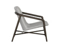 CINELLI LOUNGE CHAIR - DISTRESSED BROWN - SALOON LIGHT GREY LEATHER - Lounge