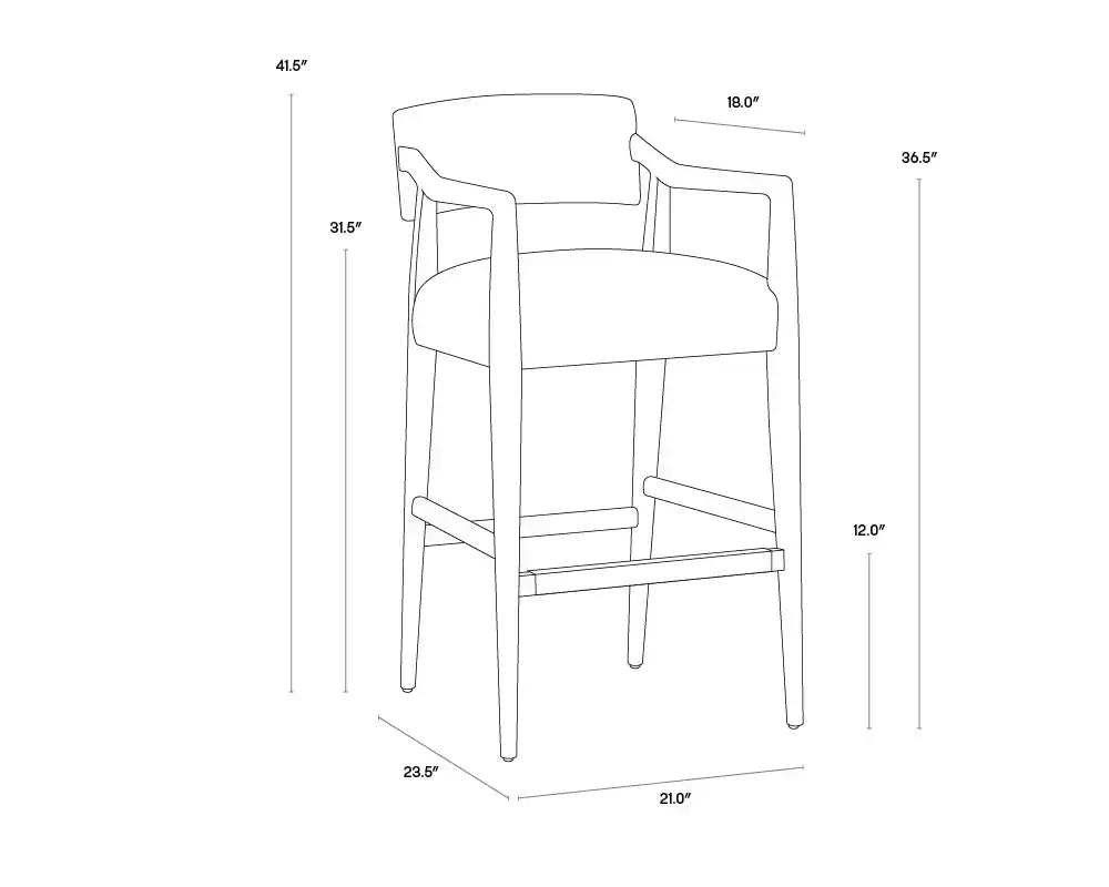 SUNPAN KEAGAN BARSTOOL - Bar Stools