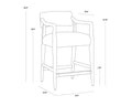 SUNPAN KEAGAN COUNTER STOOL - Benches, Ottoman, Stools