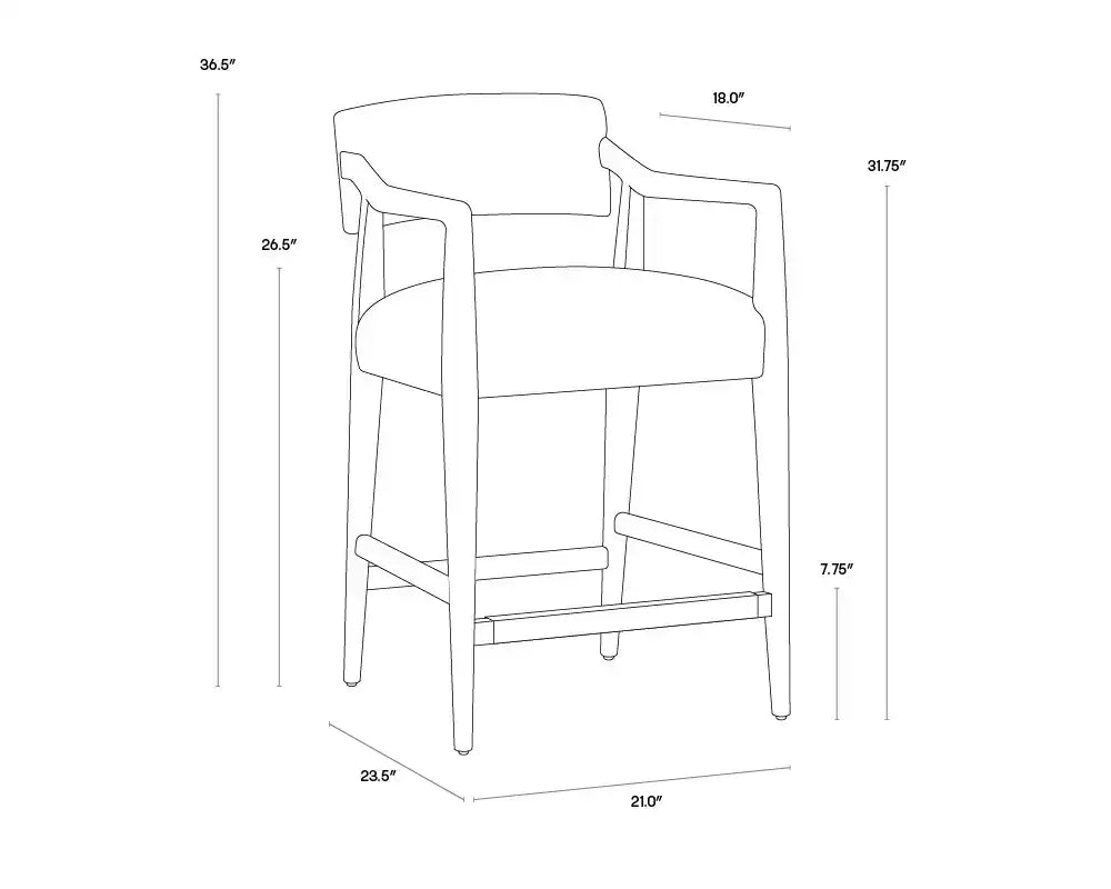 SUNPAN KEAGAN COUNTER STOOL - Benches, Ottoman, Stools
