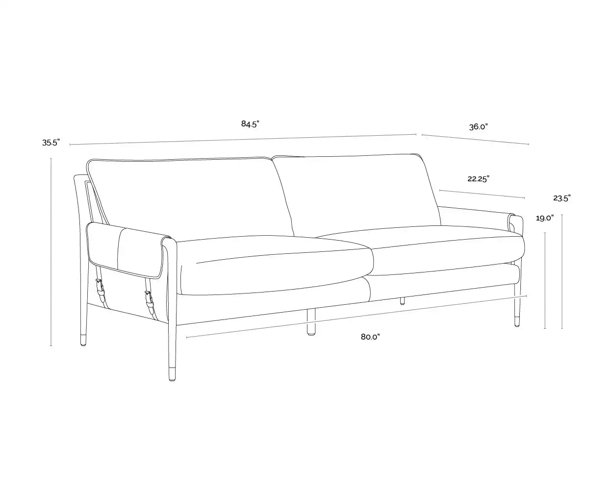 Sunpan MAUTI SOFA - Sofa