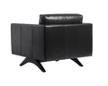 ROGERS ARMCHAIR - CORTINA BLACK LEATHER - Lounge