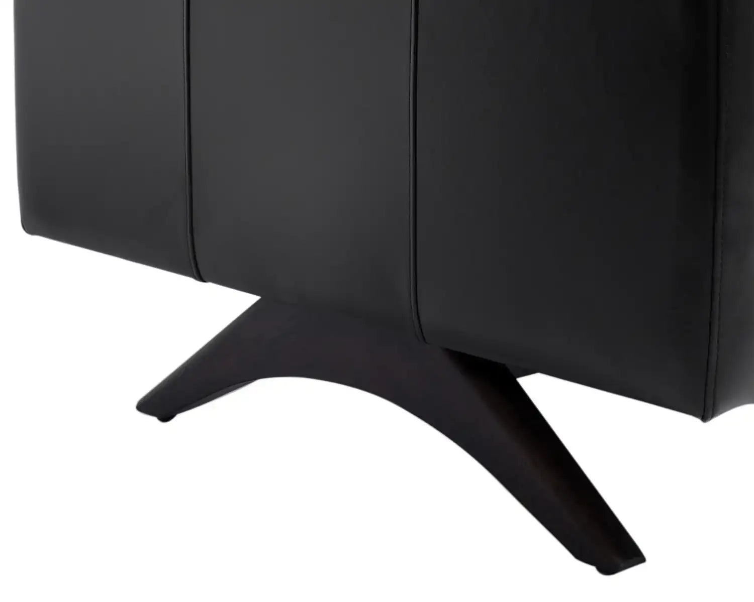 ROGERS ARMCHAIR - CORTINA BLACK LEATHER - Lounge