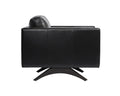 ROGERS ARMCHAIR - CORTINA BLACK LEATHER - Lounge