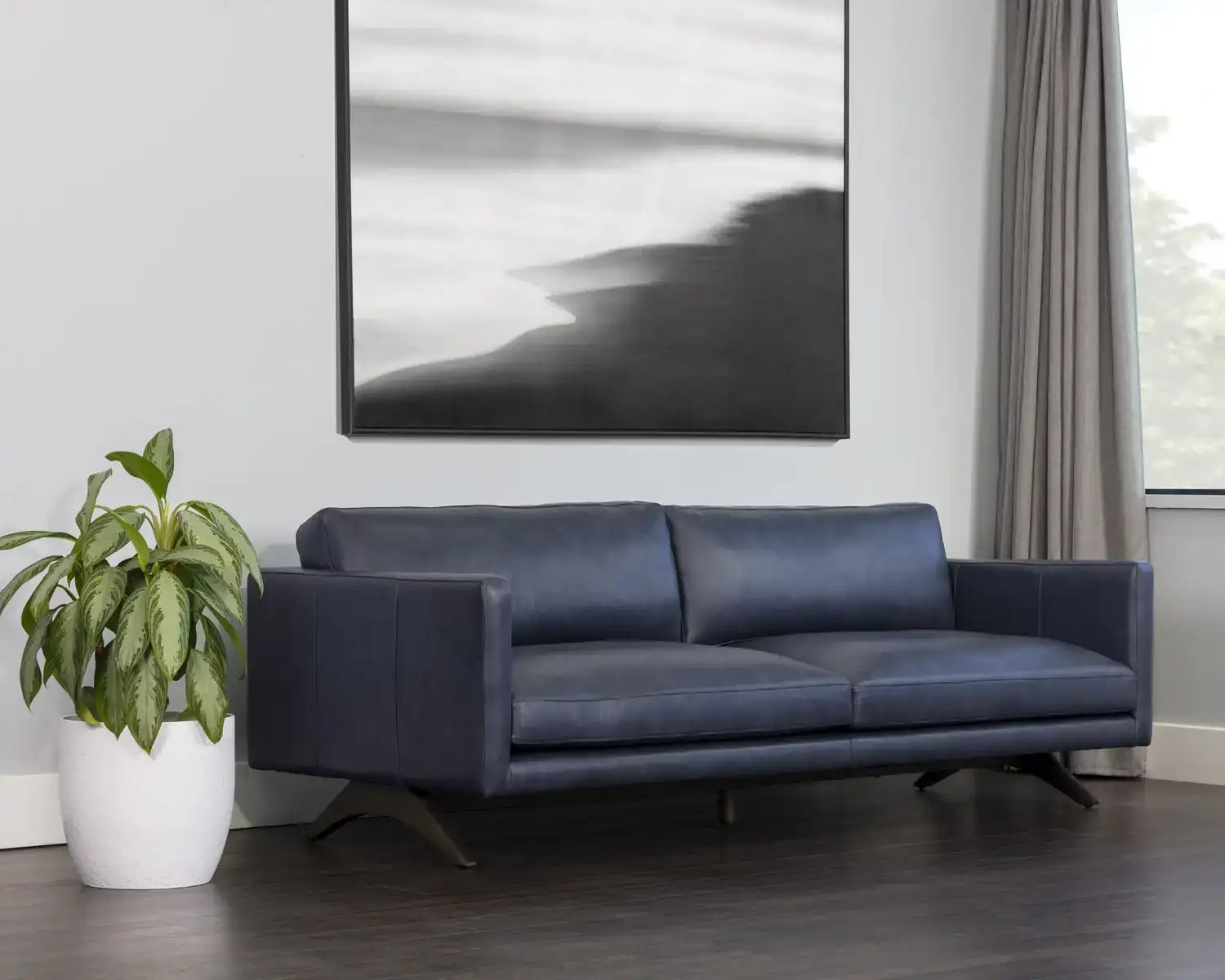 ROGERS SOFA - CORTINA INK LEATHER - Sofa