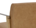 EARL LOUNGE CHAIR - RUSTIC OAK - LUDLOW SESAME LEATHER - Lounge