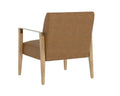 EARL LOUNGE CHAIR - RUSTIC OAK - LUDLOW SESAME LEATHER - Lounge
