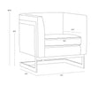 SUNPAN, YVETTE ARMCHAIR, LOUNGE