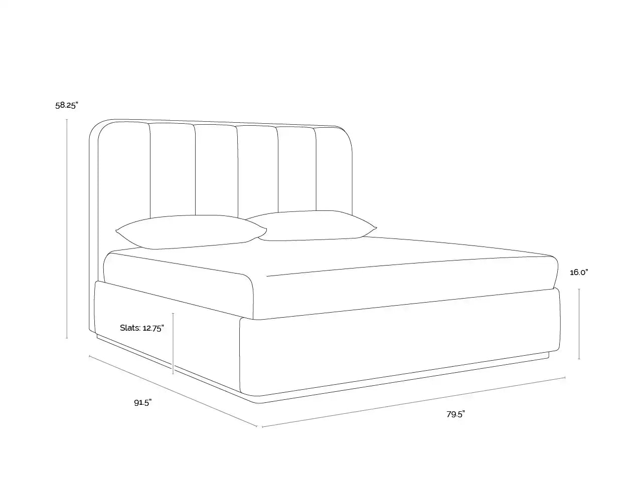Sunpan JAMILLE BED - Beds