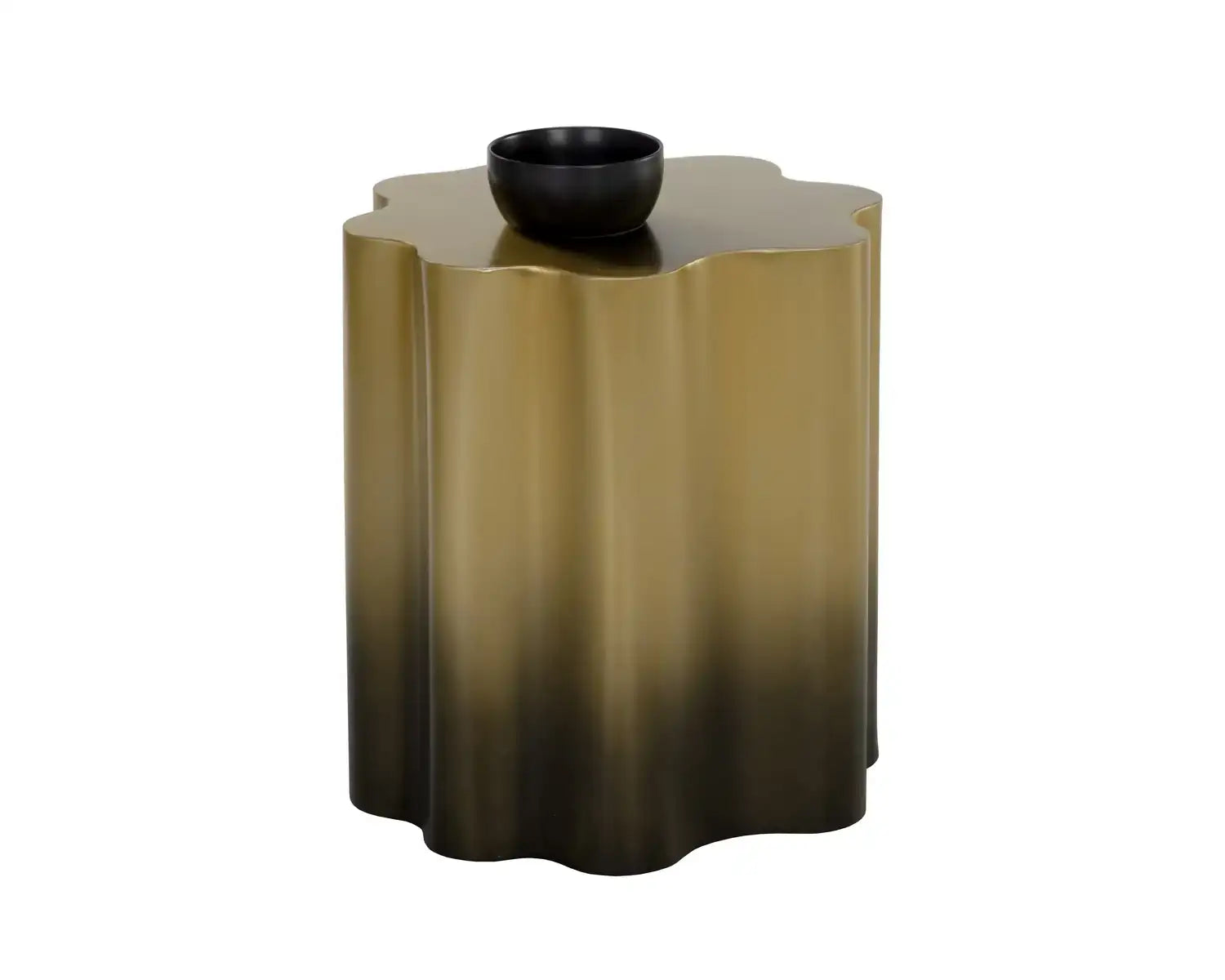 DAHLIA END TABLE - GOLD OMBRE - Side