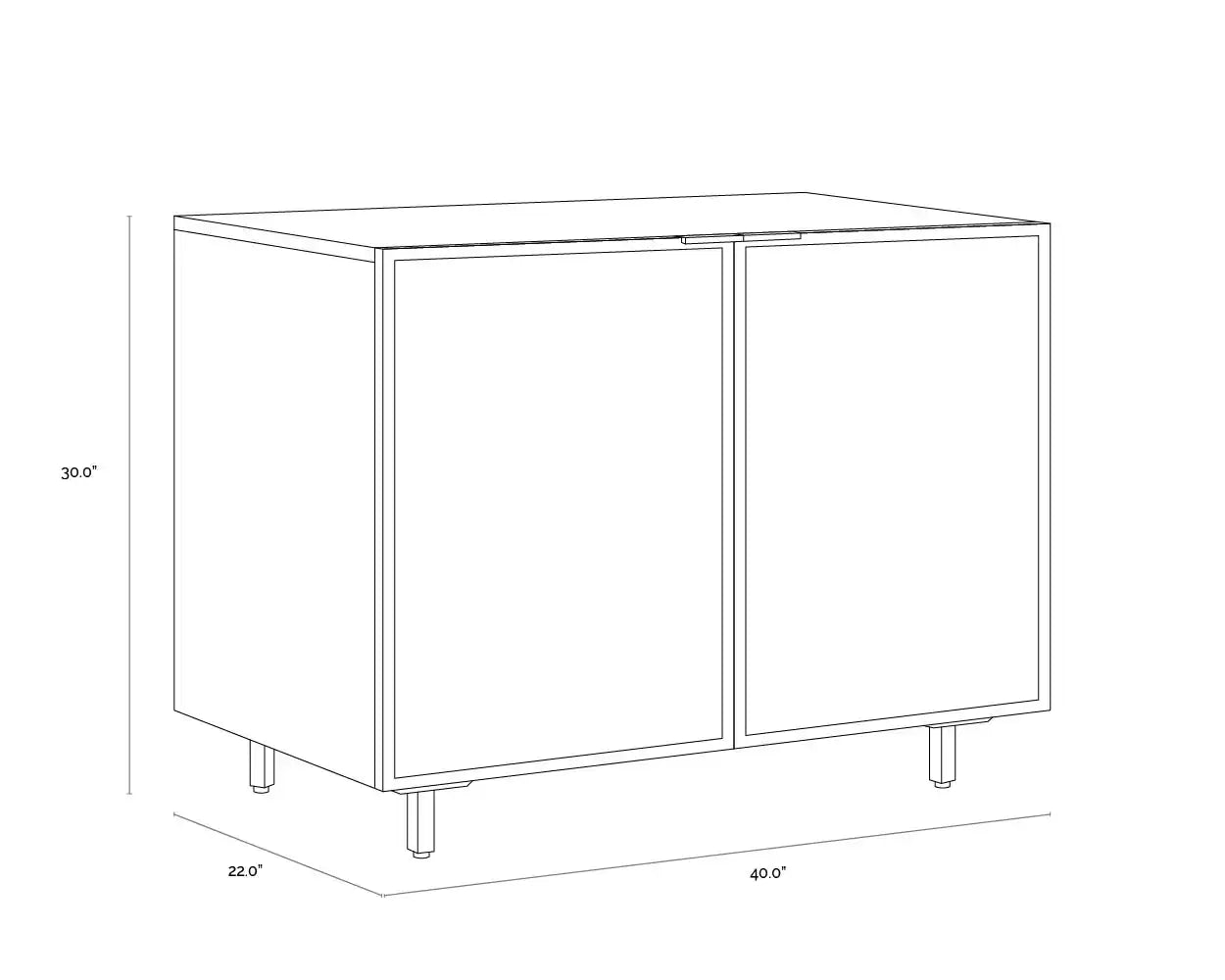 Sunpan OMARI SIDEBOARD - Side