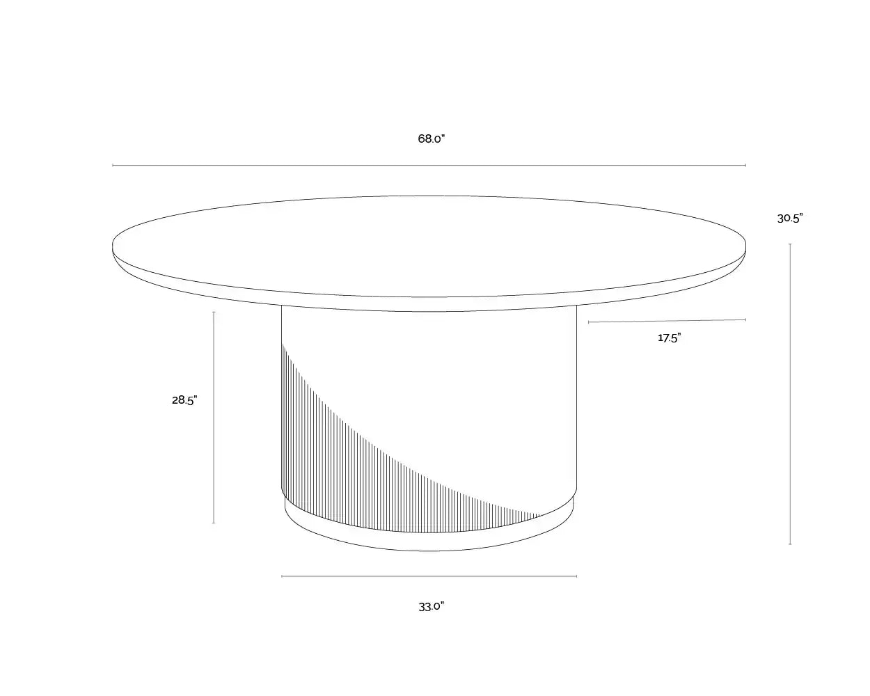 Sunpan KALLA DINING TABLE - Dining Tables