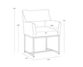 Sunpan GRECO DINING ARMCHAIR - Dining Chairs