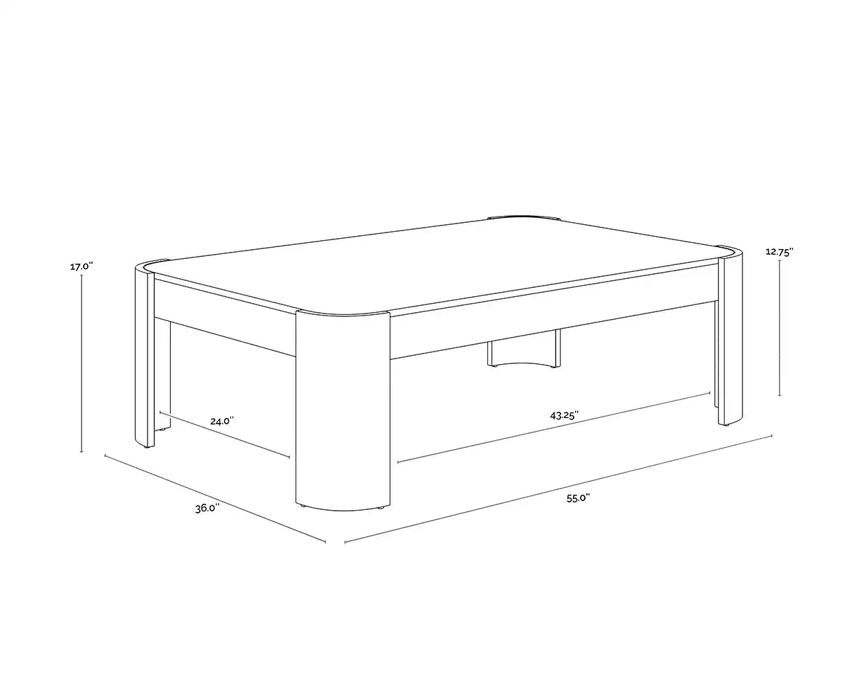 SUNPAN IRVINE COFFEE TABLE - Coffee