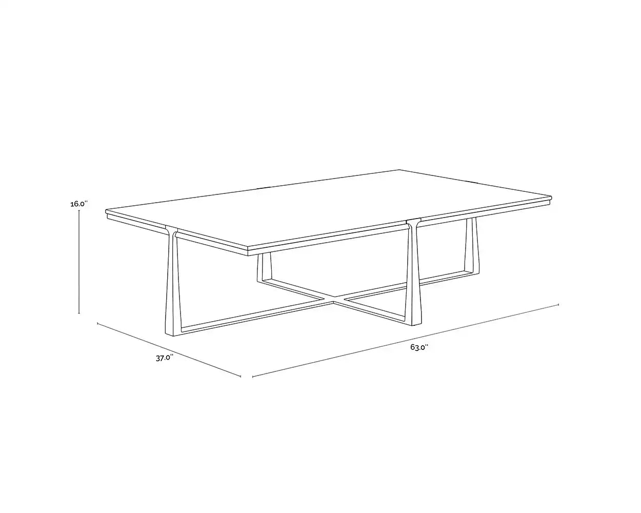 Sunpan COWELL COFFEE TABLE - Coffee