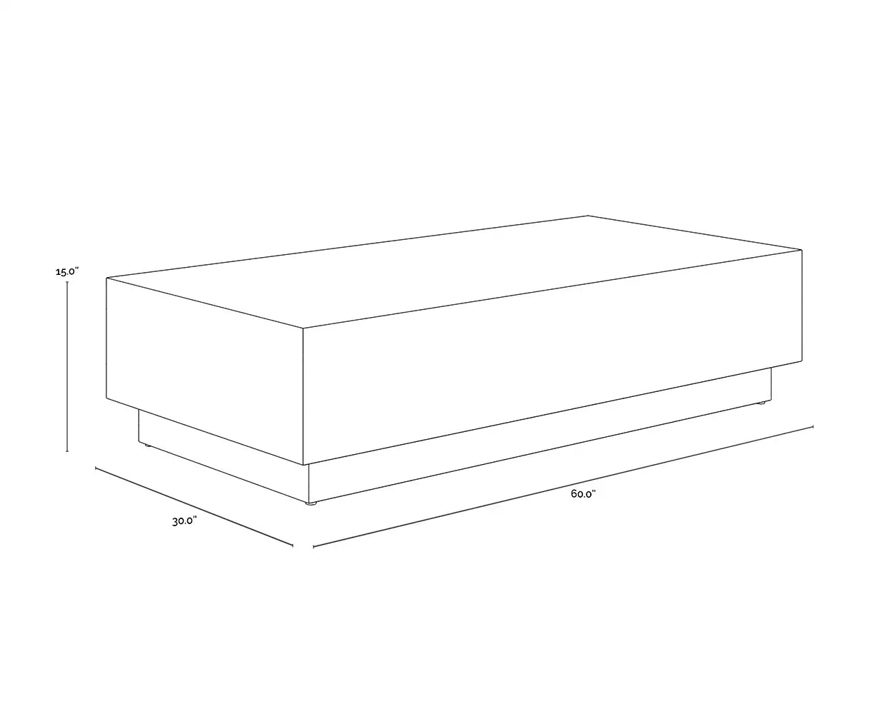 Sunpan ALBANS COFFEE TABLE - Coffee