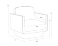 Sunpan EVERTON ARMCHAIR - Lounge