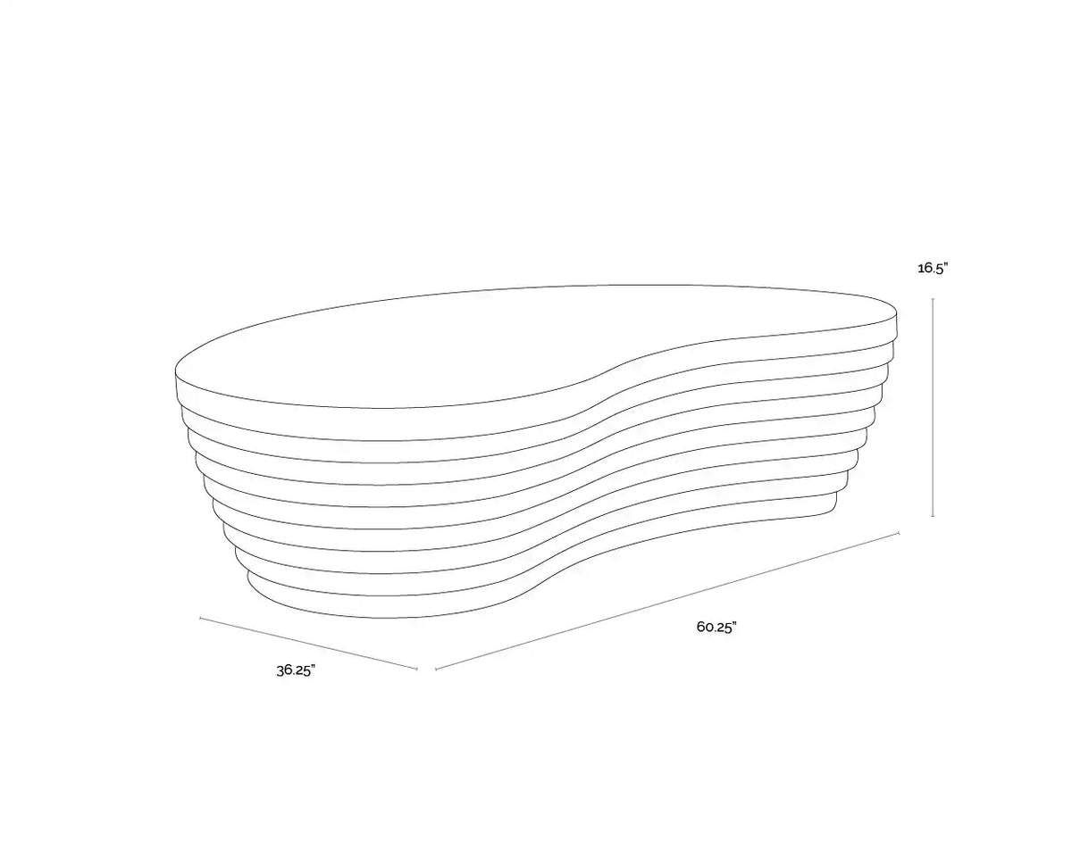 Sunpan MOJAVE COFFEE TABLE - Outdoor Furniture