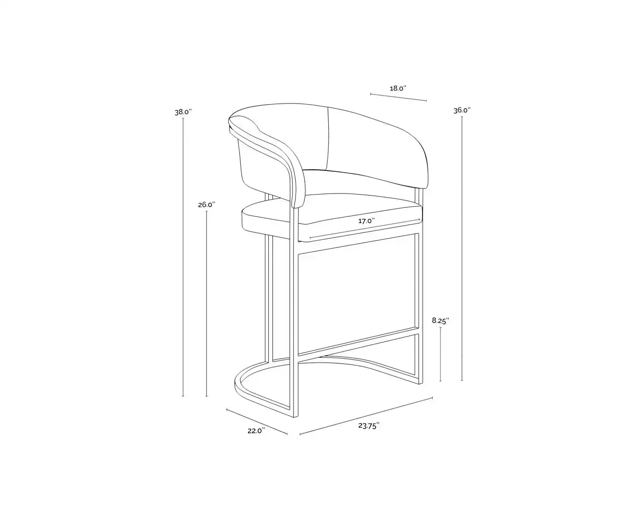 SUNPAN MARRIS COUNTER STOOL - Benches, Ottoman, Stools