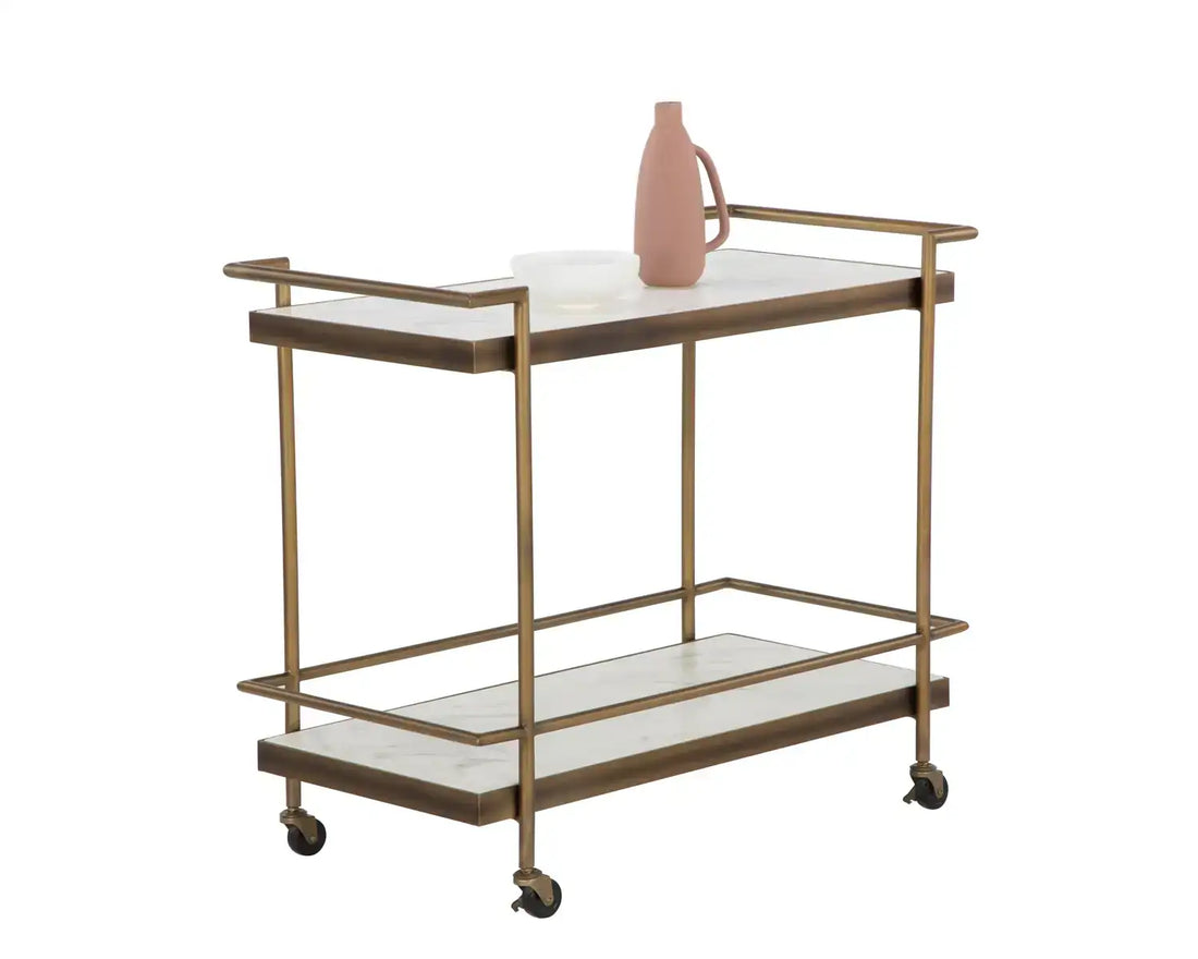 SUNPAN CONTARDI BAR CART - Cabinets & Bar