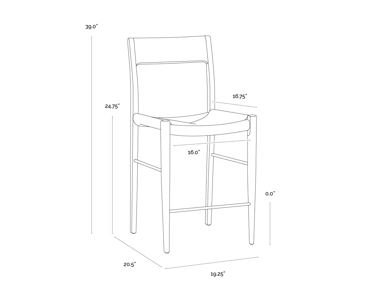 SUNPAN BONDI COUNTER STOOL - Benches, Ottoman, Stools